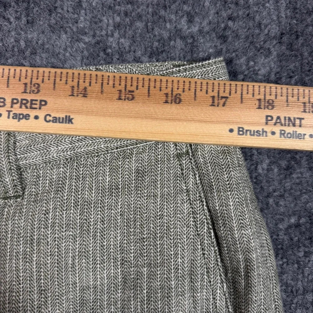 Tommy Bahama Shorts Herringbone Men 36(Fit 34x8.5) Green Linen Cotton Blend NWOT